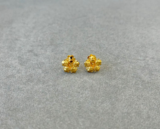 Flower Tops (AD24) - 925 Silver & 24K Gold Plated