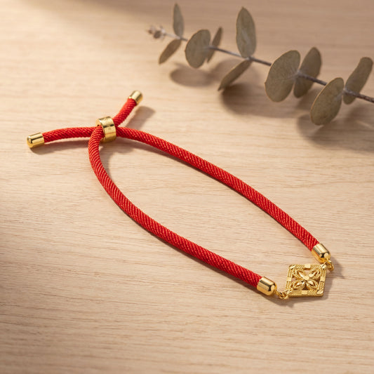 Diamond Thread Bracelet - Silver 925 & Gold Plated