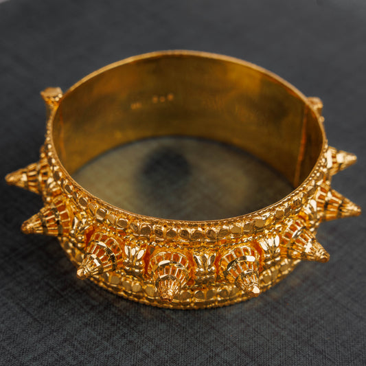 Mushawak Bangle (D11) -  Silver 925 & Gold Plated