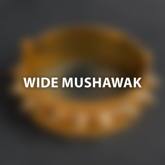 Wide Mushawak Bangle (V3) -  Silver 925 & Gold Plated