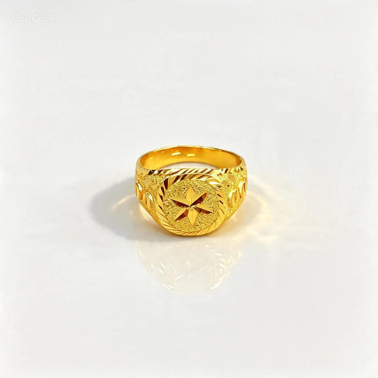 3D RP Rings (AD77) - Silver 925 & Gold Plated