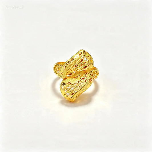 3D RP Rings (AD75) - Silver 925 & Gold Plated
