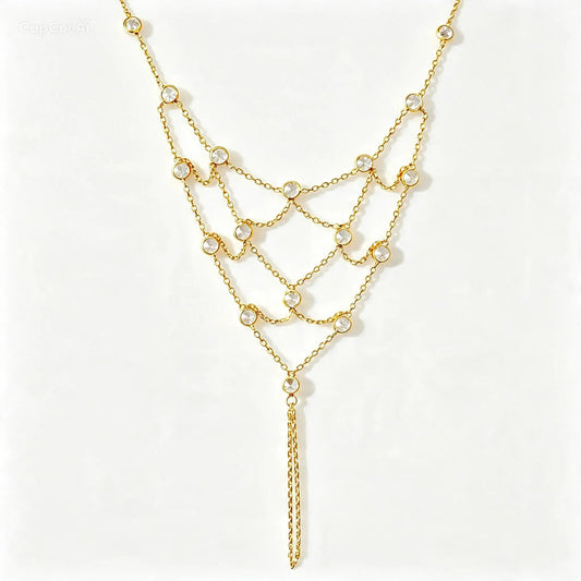 Hand Chain Bracelets (AD5) - 925 Silver & 24K Gold Plated