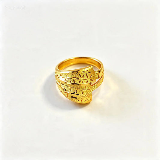3D RP Rings (AD55) - Silver 925 & Gold Plated
