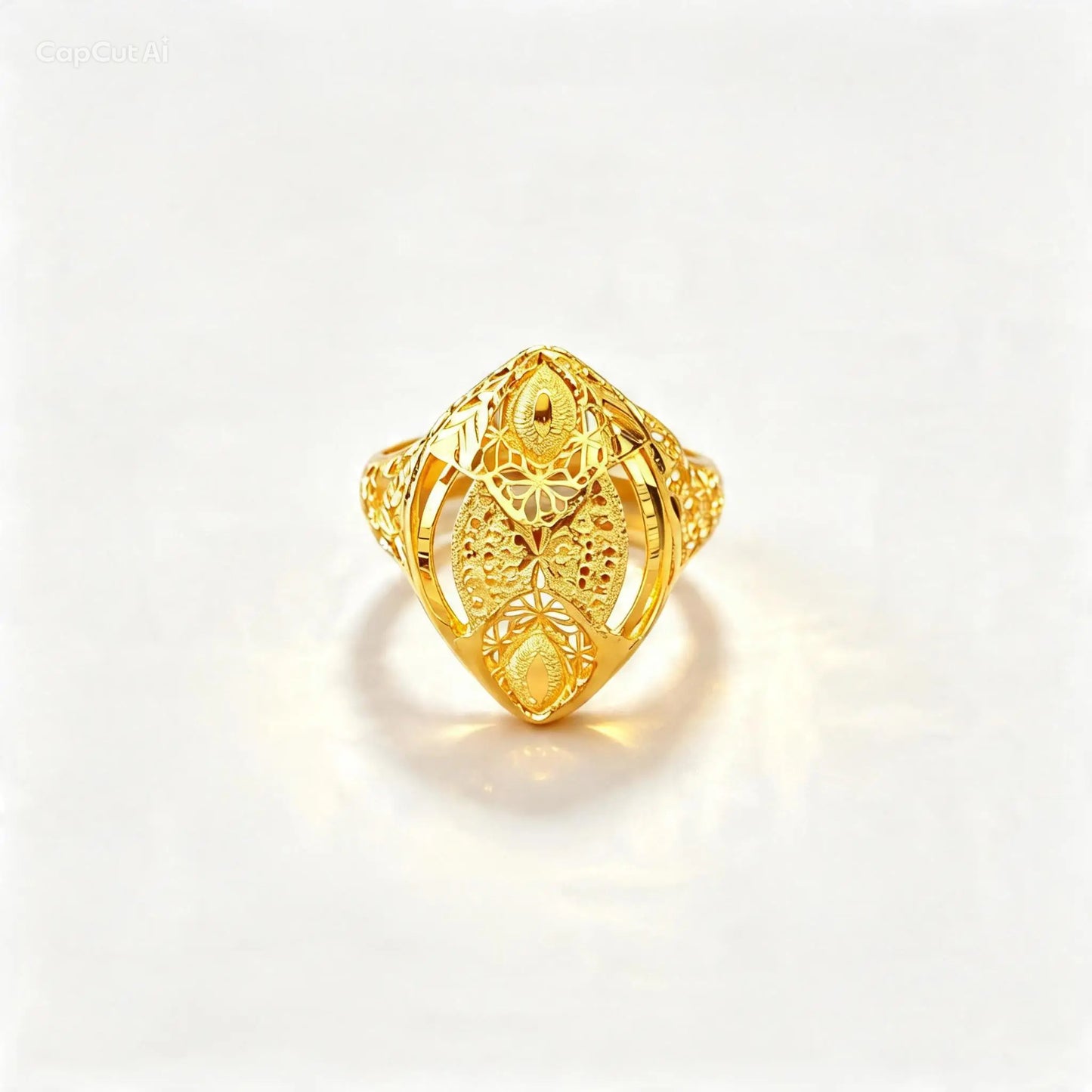 3D RP Rings (AD54) - Silver 925 & Gold Plated