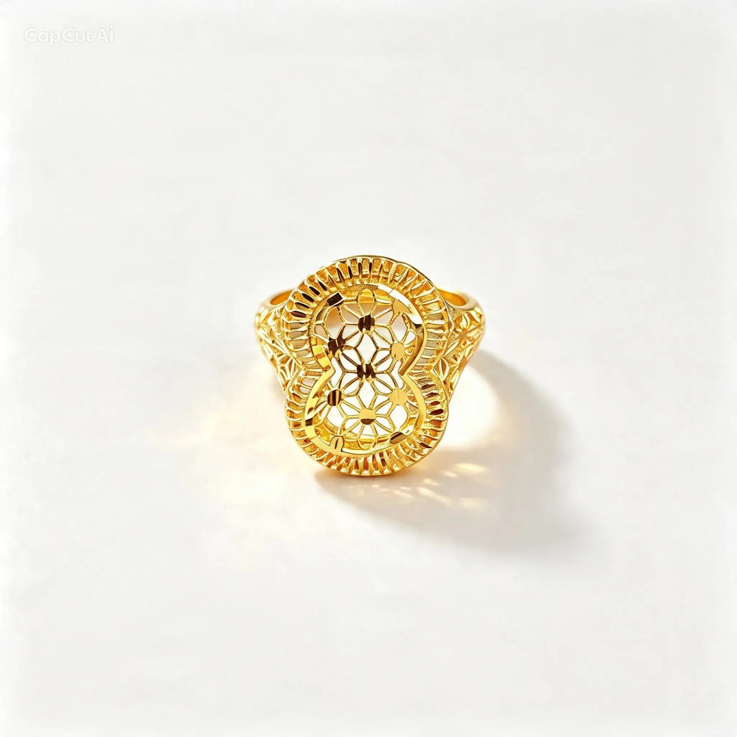 3D RP Rings (AD67) - Silver 925 & Gold Plated