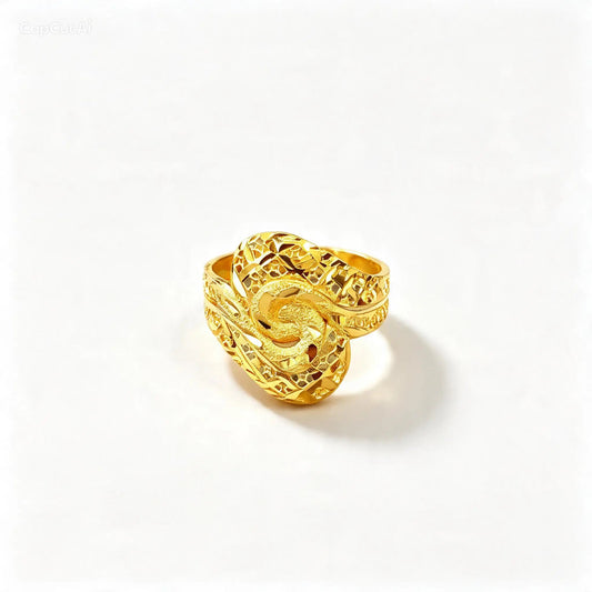 3D RP Rings (AD42) - Silver 925 & Gold Plated