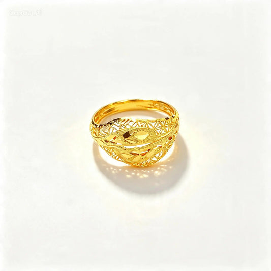 3D RP Rings (AD68) - Silver 925 & Gold Plated