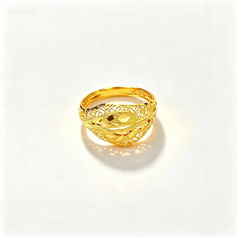 3D RP Rings (AD68) - Silver 925 & Gold Plated