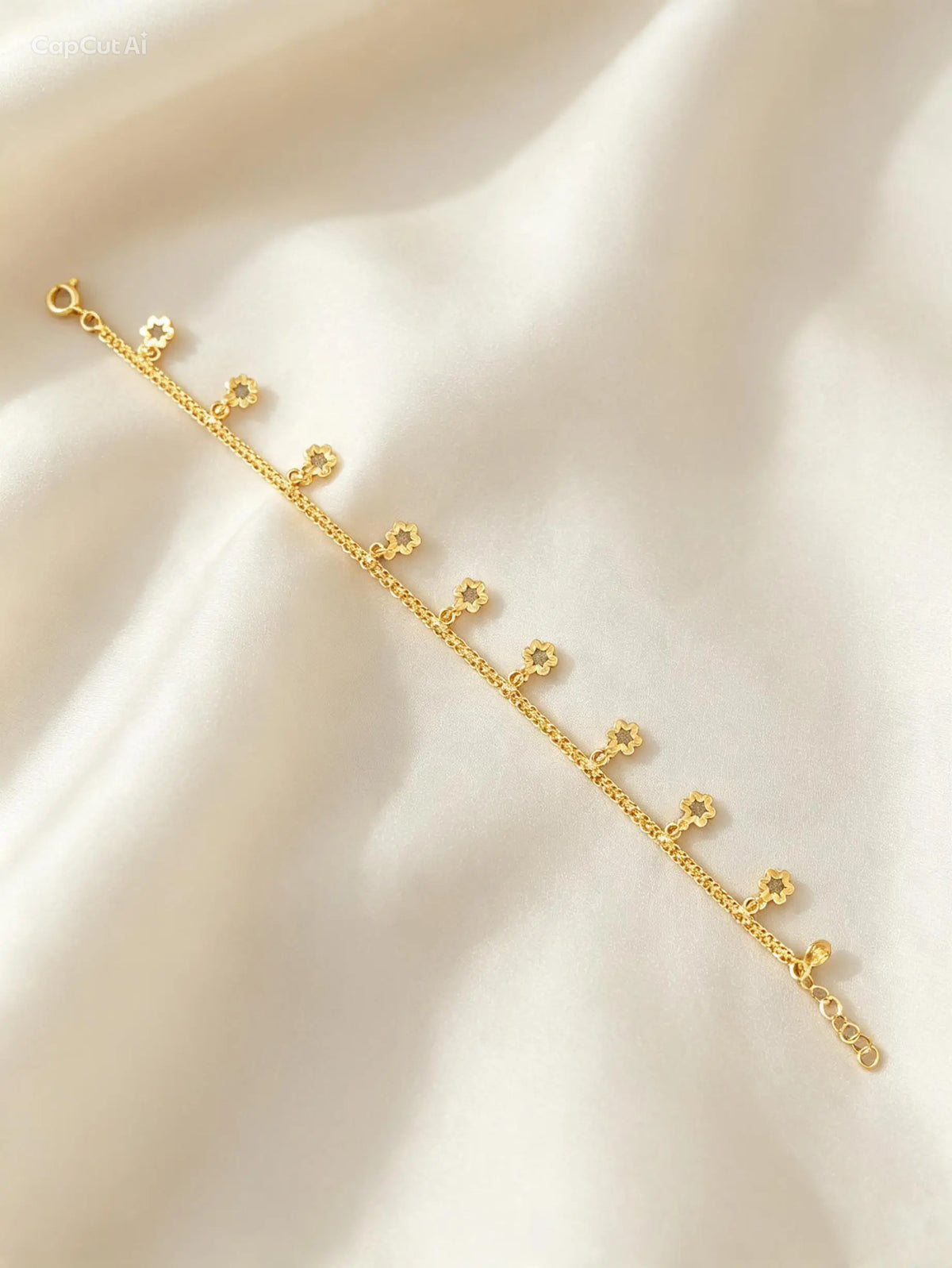 Circle Star Bracelet (AD1) - 925 Silver & 24K Gold Plated
