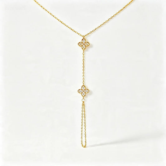 Hand Chain Bracelets (AD4) - 925 Silver & 24K Gold Plated
