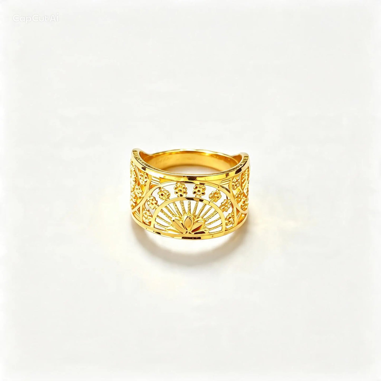 3D RP Rings (AD41) - Silver 925 & Gold Plated