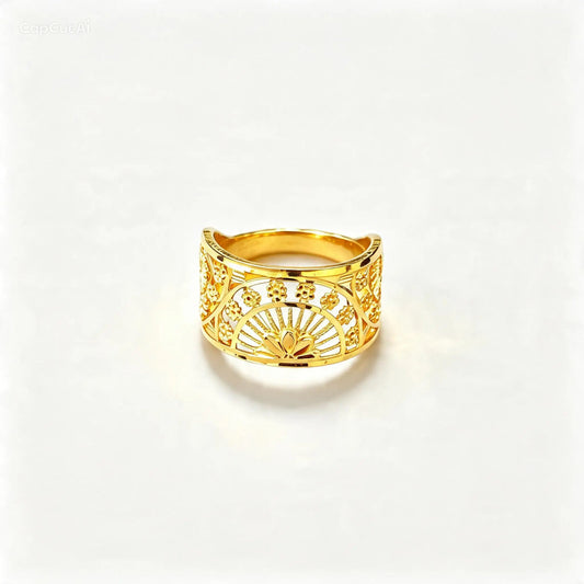 3D RP Rings (AD41) - Silver 925 & Gold Plated