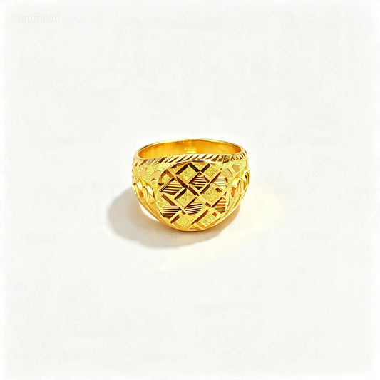3D RP Rings (AD76) - Silver 925 & Gold Plated