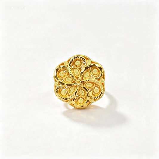 3D RP Rings (AD59) - Silver 925 & Gold Plated